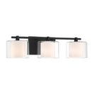 Three Light Vanity<br /><span style="color:#4AB0CE;">Entrega: 4-10 dias en USA</span><br /><span style="color:#4AB0CE;font-size:60%;">PREGUNTE POR ENTREGA EN PANAMA</span><br />Collection: Seville<br />Finish: Dark Matte Black