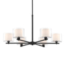 Six Light Chandelier<br /><span style="color:#4AB0CE;">Entrega: 4-10 dias en USA</span><br /><span style="color:#4AB0CE;font-size:60%;">PREGUNTE POR ENTREGA EN PANAMA</span><br />Collection: Seville<br />Finish: Dark Matte Black