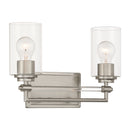 Two Light Vanity<br /><span style="color:#4AB0CE;">Entrega: 4-10 dias en USA</span><br /><span style="color:#4AB0CE;font-size:60%;">PREGUNTE POR ENTREGA EN PANAMA</span><br />Collection: Binsly<br />Finish: Brushed Nickel