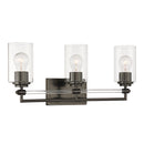 Three Light Vanity<br /><span style="color:#4AB0CE;">Entrega: 4-10 dias en USA</span><br /><span style="color:#4AB0CE;font-size:60%;">PREGUNTE POR ENTREGA EN PANAMA</span><br />Collection: Binsly<br />Finish: Rustic Gun Metal