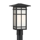 One Light Post Lantern<br /><span style="color:#4AB0CE;">Entrega: 4-10 dias en USA</span><br /><span style="color:#4AB0CE;font-size:60%;">PREGUNTE POR ENTREGA EN PANAMA</span><br />Collection: Grydton<br />Finish: Dark Matte Black