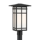 One Light Post Lantern<br /><span style="color:#4AB0CE;">Entrega: 4-10 dias en USA</span><br /><span style="color:#4AB0CE;font-size:60%;">PREGUNTE POR ENTREGA EN PANAMA</span><br />Collection: Grydton<br />Finish: Dark Matte Black