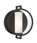 One Light Wall Sconce<br /><span style="color:#4AB0CE;">Entrega: 4-10 dias en USA</span><br /><span style="color:#4AB0CE;font-size:60%;">PREGUNTE POR ENTREGA EN PANAMA</span><br />Collection: Halin<br />Finish: Sand Coal Black