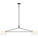 Two Light Linear Chandelier<br /><span style="color:#4AB0CE;">Entrega: 5-6 semanas en USA</span><br /><span style="color:#4AB0CE;font-size:60%;">PREGUNTE POR ENTREGA EN PANAMA</span><br />Collection: Hale<br />Finish: Aged Iron