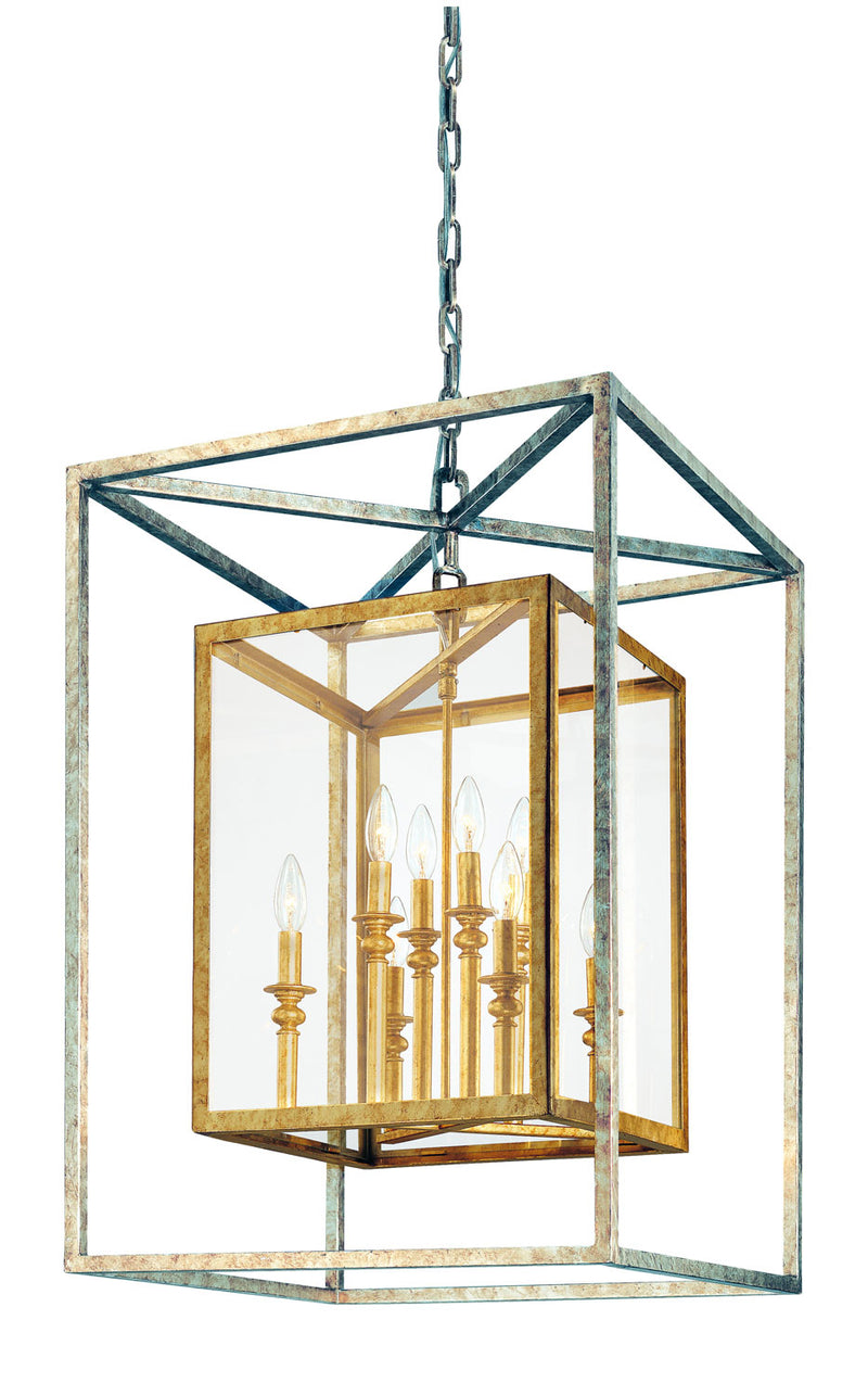 Troy Lighting - F9998GSL - Eight Light Lantern - Morgan - Gold Silver Leaf