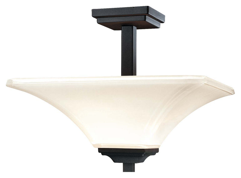 Minka-Lavery - 1816-66 - Two Light Semi Flush Mount - Agilis - Black