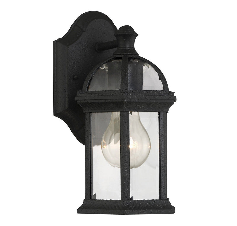 One Light Wall Mount<br /><span style="color:#4AB0CE;">Entrega: 4-5 semanas en USA</span><br /><span style="color:#4AB0CE;font-size:60%;">PREGUNTE POR ENTREGA EN PANAMA</span><br />Collection: Kensington<br />Finish: Textured Black