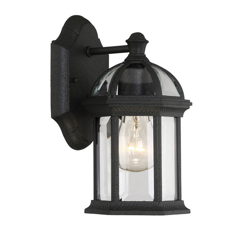 One Light Wall Mount<br /><span style="color:#4AB0CE;">Entrega: 4-5 semanas en USA</span><br /><span style="color:#4AB0CE;font-size:60%;">PREGUNTE POR ENTREGA EN PANAMA</span><br />Collection: Kensington<br />Finish: Textured Black