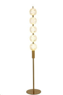 Lámpara de pie Led 19w Tactil  Acabado Brass.