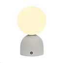 Lámpara De Mesa Decorativa Con Luz Led 2w Recargable Tactil Dimeable Acabado Blanco.
