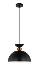 LÁMPARA DE TECHO COLGANTE DECORATIVA 1XE27-40W (NO INCLUIDO) 110-240V, 50-60HZ, GRADO DE PROTECCION IP20, ACABADO NEGRO.