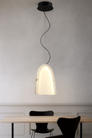 LÁMPARA DE TECHO COLGANTE DECORATIVA LED 10W, TONALIDAD DE 3000K, 110-240V, 50-60HZ, GRADO DE PROTECCION IP20, ACABADO BLANCO.