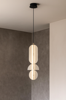 LÁMPARA DE TECHO COLGANTE DECORATIVA LED 16W, TONALIDAD DE 3000K, 110-240V, 50-60HZ, GRADO DE PROTECCION IP20, ACABADO BLANCO.