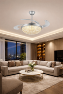 Abanico De Techo 42'' Retractil Con Luz Led 35W Control Remoto Bluetooth.
