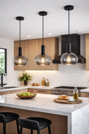 Lámpara Colgante Decorativa 1Xe27-40W Acabado Black