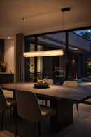 Lámpara Colgante Decorativa Con Luz Led 65W Acabado Black/ Metal