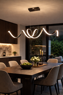 Lámpara Colgante Decorativa Con Luz Led 50W Acabado Black