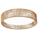 LÁMPARA DE TECHO CON LUZ  LED 30W AJUSTE DE TONALIDAD DE LUZ CCT 30K,40K,60k, ACABADO LIGHT WOOD/ RATAN ACRILICO.