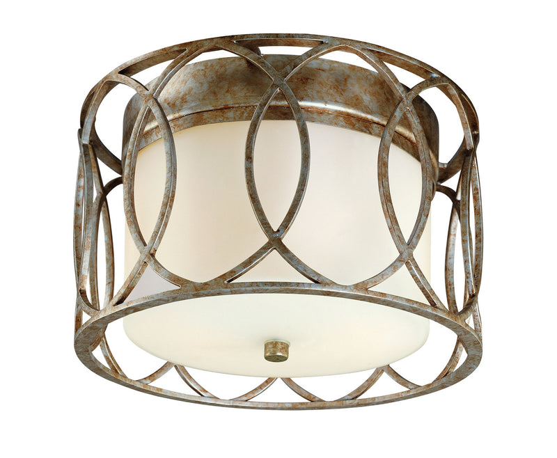 Troy Lighting - C1280-SG - Two Light Flush Mount - Sausalito - Silver Gold