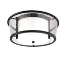 Troy Lighting - C1350-TBK - Two Light Flush Mount - Bennington - Texture Black