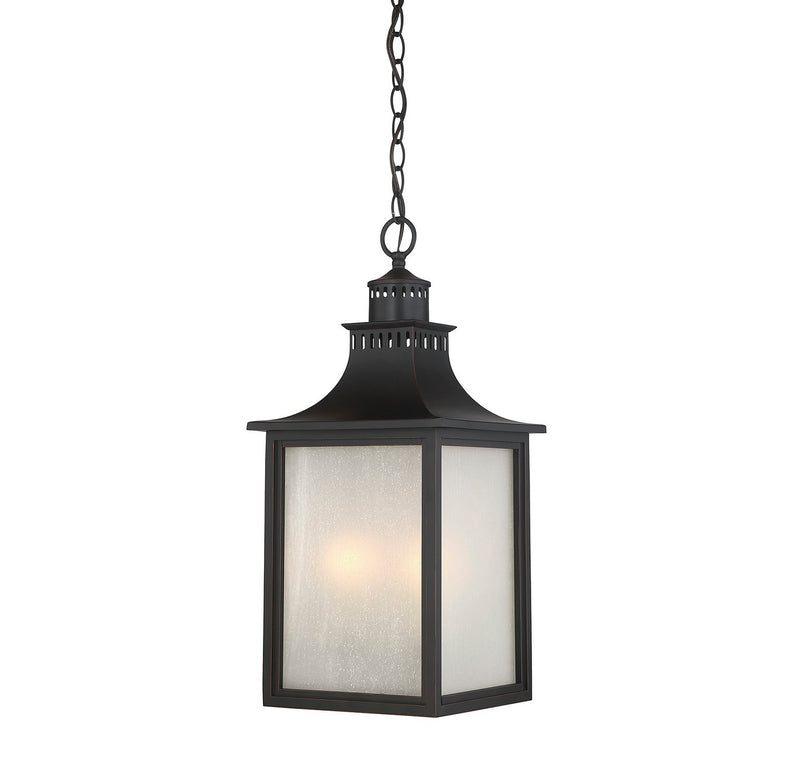Three Light Hanging Lantern<br /><span style="color:#4AB0CE;">Entrega: 4-10 dias en USA</span><br /><span style="color:#4AB0CE;font-size:60%;">PREGUNTE POR ENTREGA EN PANAMA</span><br />Collection: Monte Grande<br />Finish: English Bronze