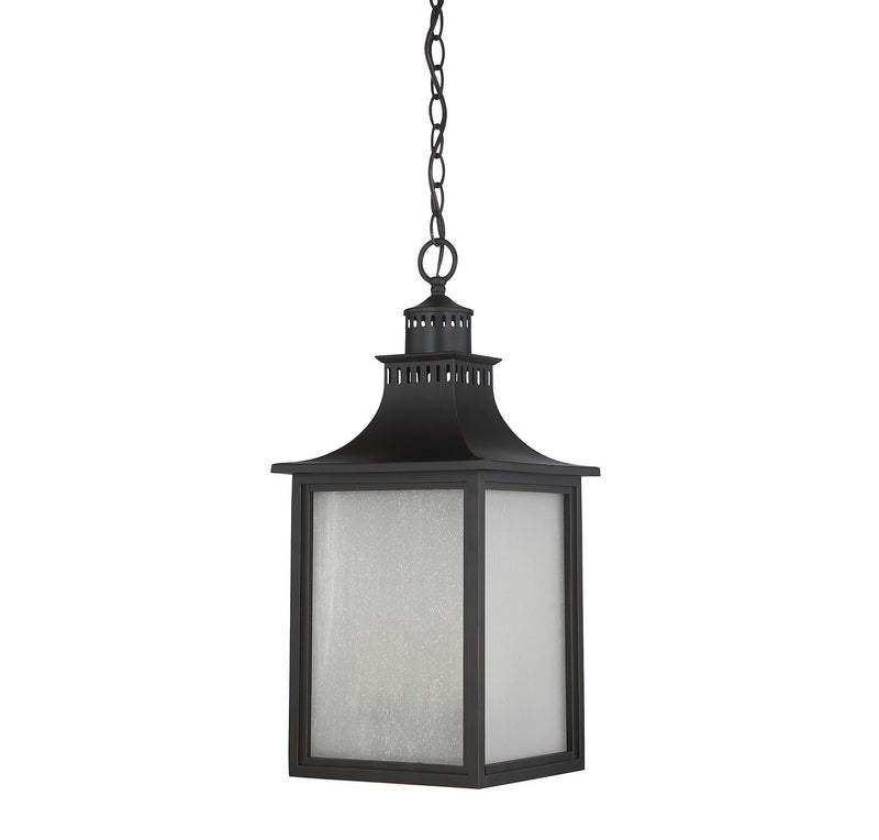 Three Light Hanging Lantern<br /><span style="color:#4AB0CE;">Entrega: 4-10 dias en USA</span><br /><span style="color:#4AB0CE;font-size:60%;">PREGUNTE POR ENTREGA EN PANAMA</span><br />Collection: Monte Grande<br />Finish: English Bronze