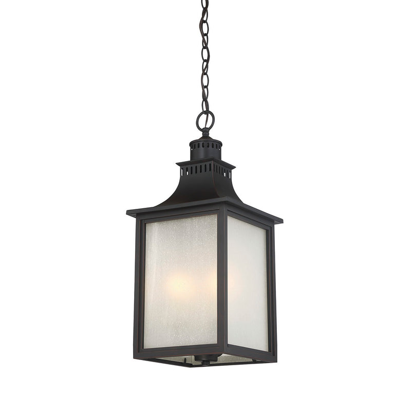 Three Light Hanging Lantern<br /><span style="color:#4AB0CE;">Entrega: 4-10 dias en USA</span><br /><span style="color:#4AB0CE;font-size:60%;">PREGUNTE POR ENTREGA EN PANAMA</span><br />Collection: Monte Grande<br />Finish: English Bronze