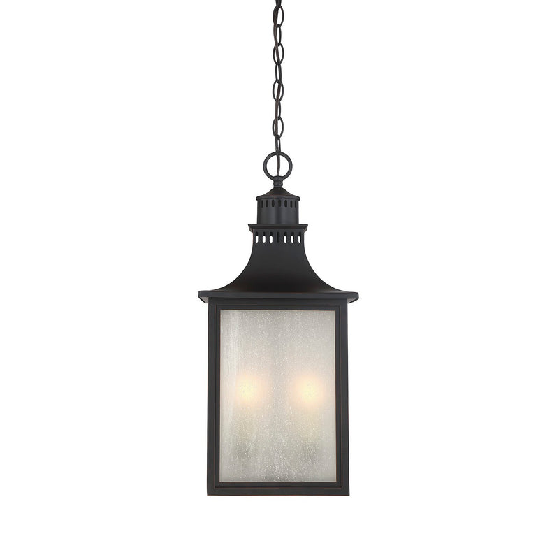Three Light Hanging Lantern<br /><span style="color:#4AB0CE;">Entrega: 4-10 dias en USA</span><br /><span style="color:#4AB0CE;font-size:60%;">PREGUNTE POR ENTREGA EN PANAMA</span><br />Collection: Monte Grande<br />Finish: English Bronze
