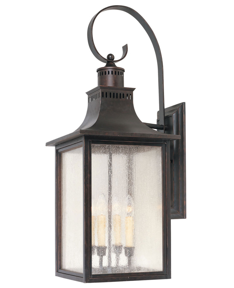 Four Light Outdoor Wall Lantern<br /><span style="color:#4AB0CE;">Entrega: 4-10 dias en USA</span><br /><span style="color:#4AB0CE;font-size:60%;">PREGUNTE POR ENTREGA EN PANAMA</span><br />Collection: Monte Grande<br />Finish: English Bronze
