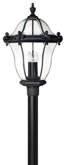 Hinkley - 2447MB - LED Post Top or Pier Mount Lantern - San Clemente - Museum Black