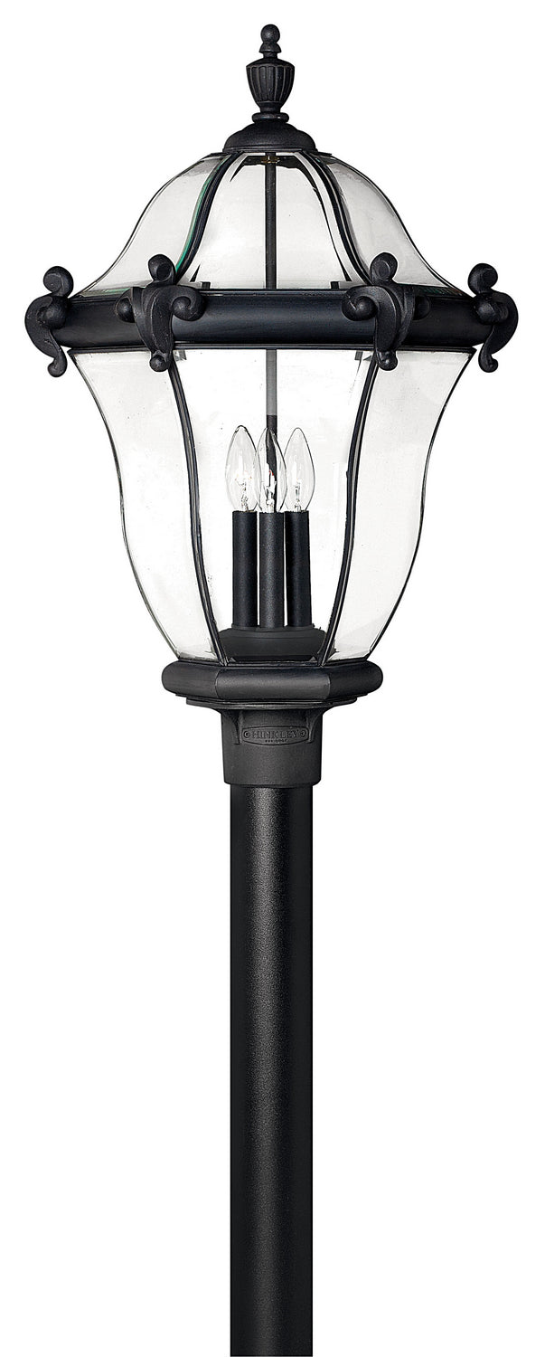 Hinkley - 2447MB - LED Post Top or Pier Mount Lantern - San Clemente - Museum Black