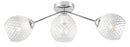 LÁMPARA DE TECHO 3XE27-40W (NO INCLUIDO) 110-240V/50-60HZ, ACABADO  PANTALLA VIDRIO CLEAR.