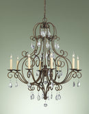 Generation Lighting - F2303/8MBZ - Eight Light Chandelier - Chateau - Mocha Bronze