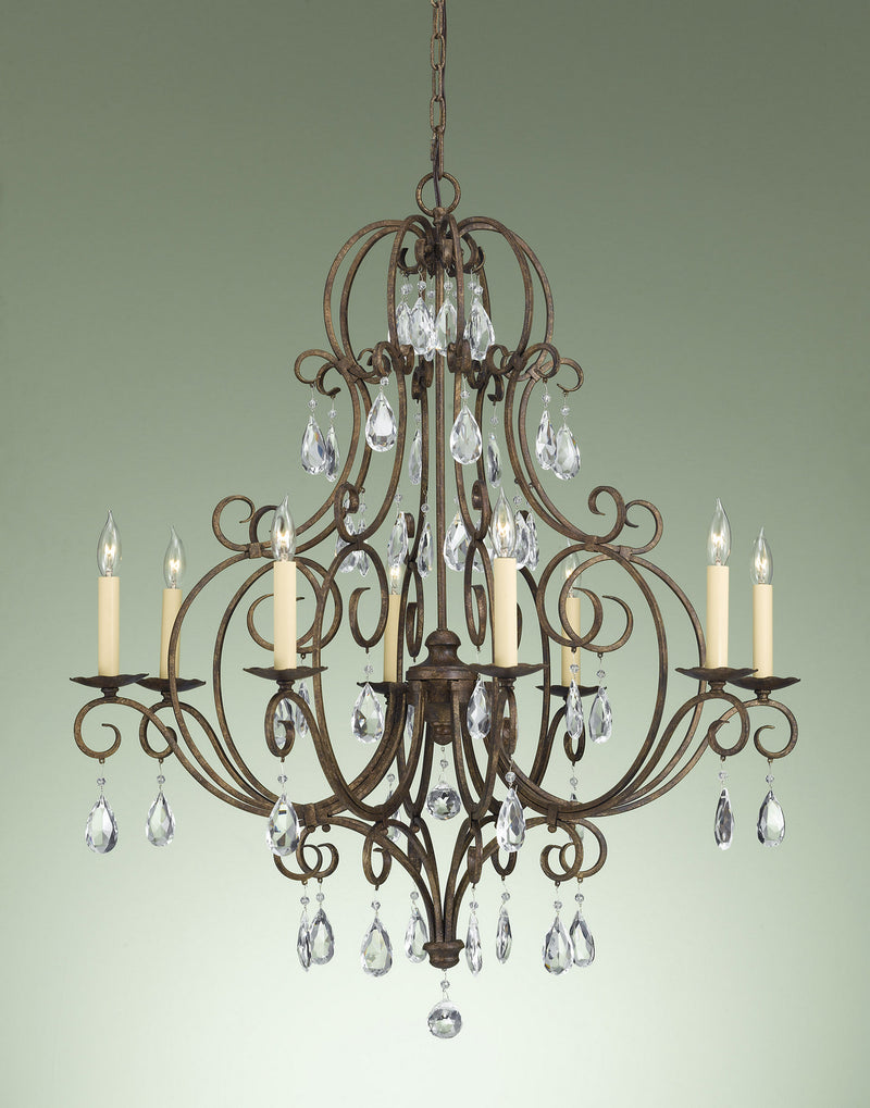 Generation Lighting - F2303/8MBZ - Eight Light Chandelier - Chateau - Mocha Bronze