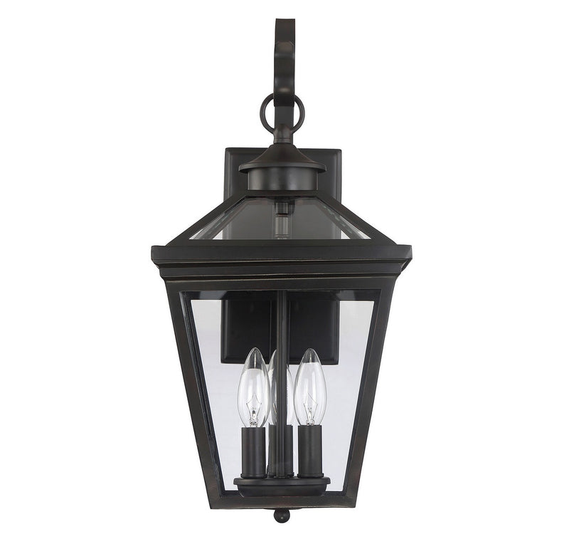 Three Light Wall Lantern<br /><span style="color:#4AB0CE;">Entrega: 4-10 dias en USA</span><br /><span style="color:#4AB0CE;font-size:60%;">PREGUNTE POR ENTREGA EN PANAMA</span><br />Collection: Ellijay<br />Finish: English Bronze