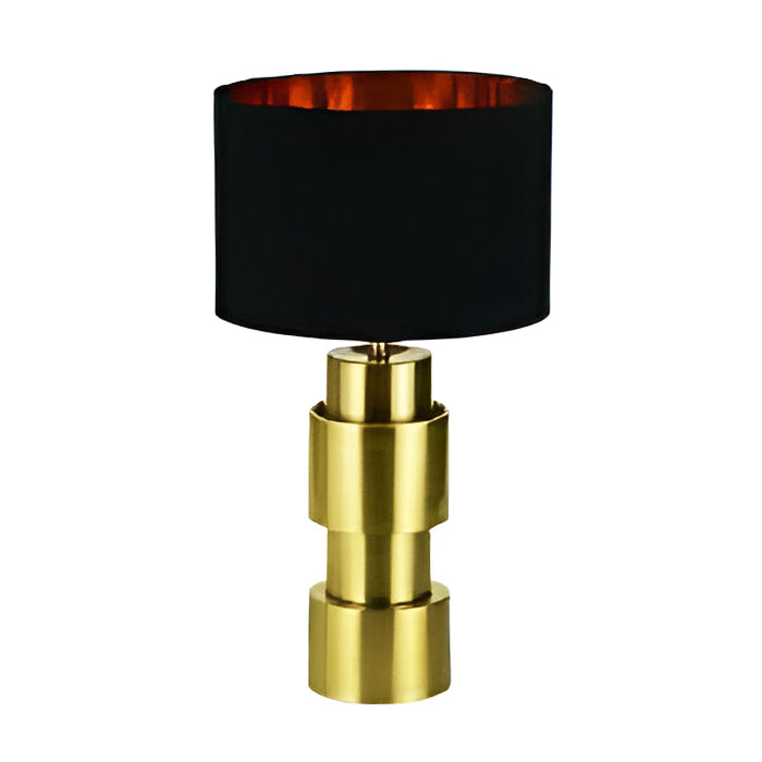 LÁMPARA DE MESA DECORATIVA 1XE27-60W (NO INCLUIDO) 110-240V,50-60HZ, GRADO DE PROTECCION IP20, ACABADO DORADO + NEGRO.