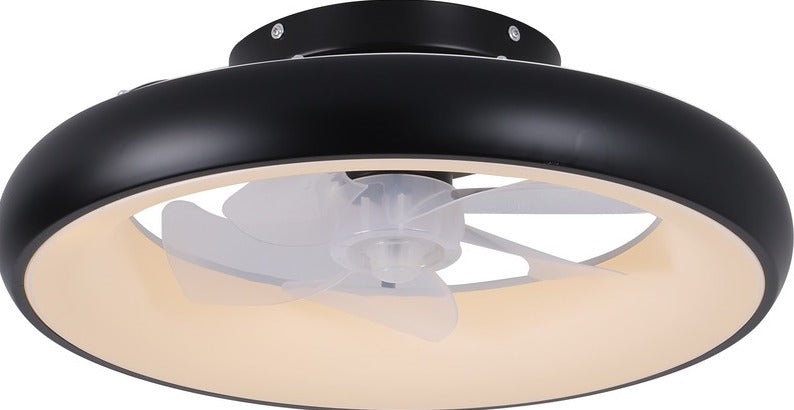 ABANICO DE TECHO CON LUZ LED 40W Y CONTROL REMOTO, 6 VELOCIDADES, EMITE 2120LM, OPCION A ELEGIR TONALIDAD DE LUZ CCT: 30K,40K,60K,110-240V, 50-60HZ, GRADO DE PROTECCION IP20, ACABADO NEGRO.