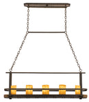 Kalco - 5120NI/CALC - Five Light Island Pendant - Cordova - Natural Iron
