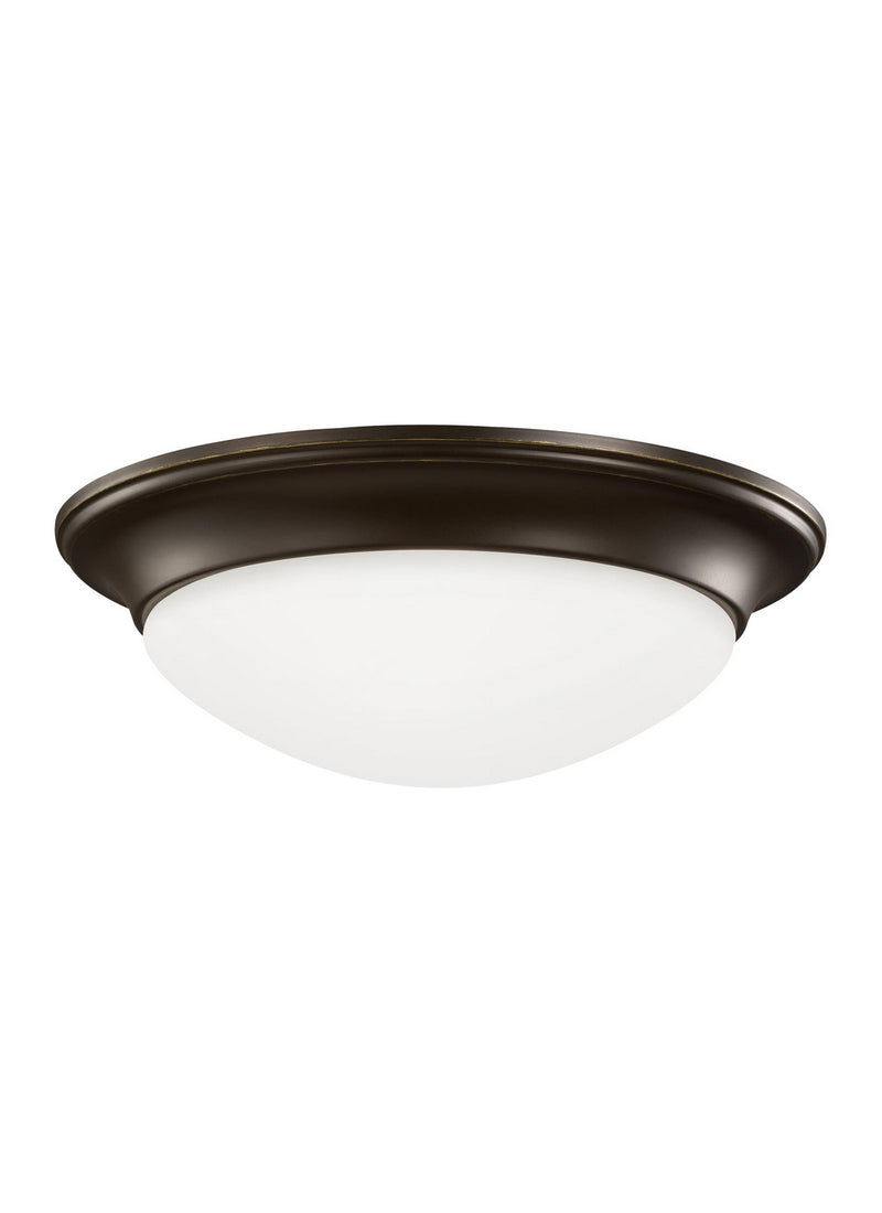 Generation Lighting - 75435-710 - Two Light Flush Mount - Nash - Bronze