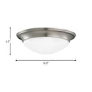 Two Light Flush Mount<br /><span style="color:#4AB0CE;">Entrega: 4-10 dias en USA</span><br /><span style="color:#4AB0CE;font-size:60%;">PREGUNTE POR ENTREGA EN PANAMA</span><br />Collection: Nash<br />Finish: Brushed Nickel