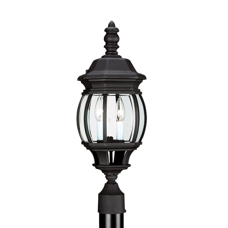 Generation Lighting - 82200-12 - Two Light Outdoor Post Lantern - Wynfield - Black