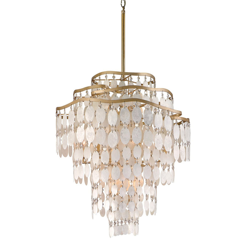 Corbett Lighting - 109-412-CPL - 12 Light Chandelier - Dolce - Champagne Leaf