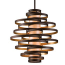 Corbett Lighting - 113-44-BRL/GL - Three Light Chandelier - Vertigo - Bronze And Gold Leaf