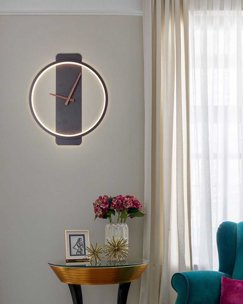 LÁMPARA DE PARED LED18W, 1440LM, 3000K,118-240V/50-60HZ, ACABADO NEGRO.