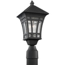 Generation Lighting - 82131-12 - One Light Outdoor Post Lantern - Herrington - Black