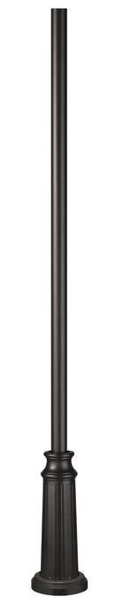 Hinkley - 6808BK - 8' Surface Mount Post - 8ft Post with Decorative Base - Black