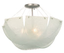 Kalco - 5096SN - Three Light Semi Flush Mount - Cirrus - Satin Nickel