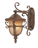 Kalco - 9392WT - Three Light Outdoor Wall Bracket - Tudor Outdoor - Walnut
