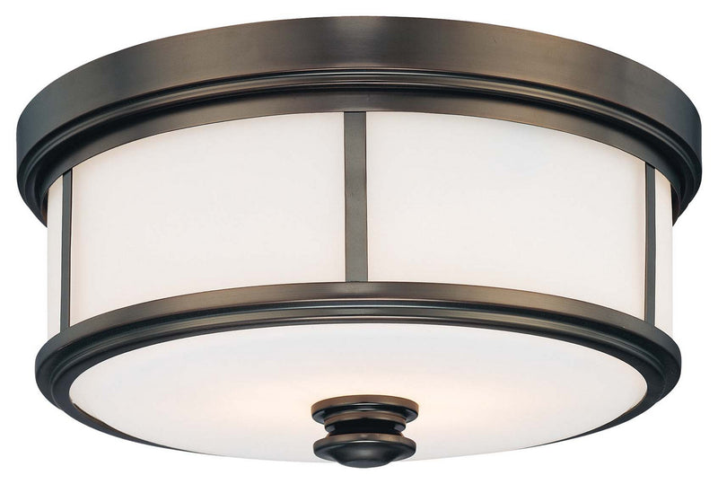 Minka-Lavery - 4365-281 - Two Light Flush Mount - Harbour Point - Harvard Court Bronze (Plated)