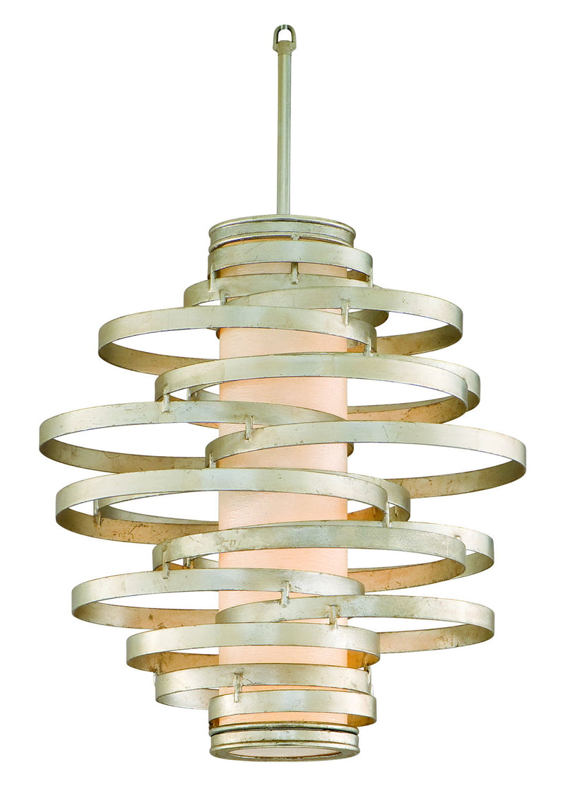 Corbett Lighting - 128-42 - Two Light Pendant - Vertigo - Modern Silver Leaf